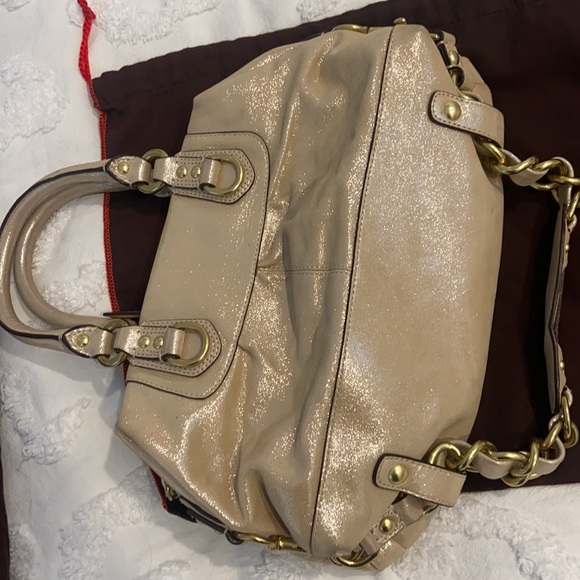 Coach Sabrina leather bag in silver - Picture 3 of 7